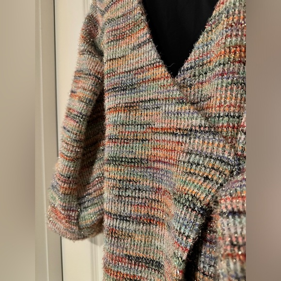 NEW Majorelle Revolve Striped Mini Wrap Dress Rainbow Sparkle Size XXS NWOT - Picture 6 of 8